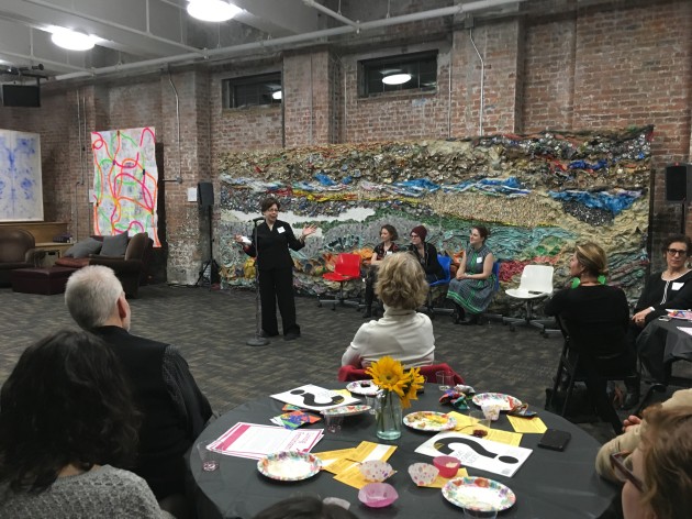 Lilith's Editor in Chief, Susan Weidman Schneider was the final speaker of the evening. Photo Credit: Joan Roth. 