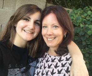 The author, Kara Sherman, with her mother. Photo credit: Kara Sherman. 