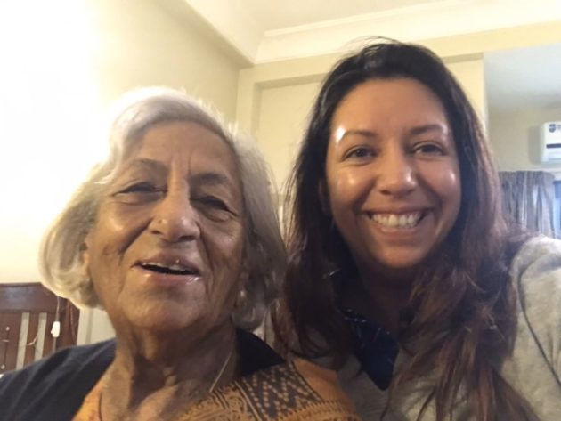 Devyani with her Nani-maternal grandmother.